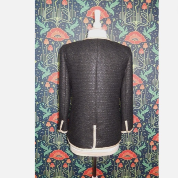 J. Crew Black Lacquered Tweed Jacket 2 Nwt - Picture 6 of 6
